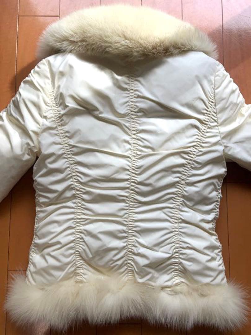 NOVESPAZIO 白　ファー　ダウン