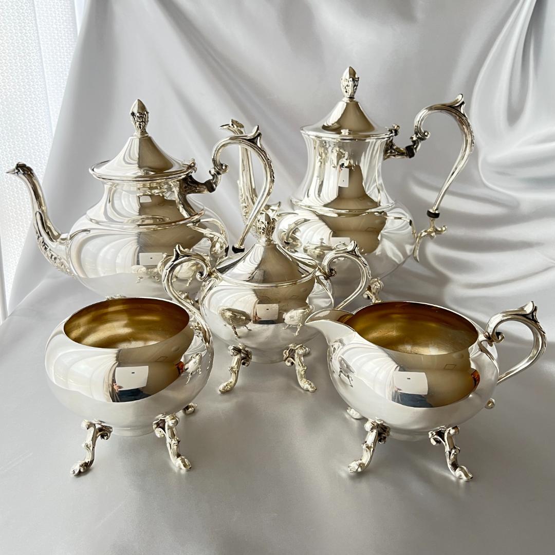 ティーサービス 5点 【シルバープレート】 ティーポット / コーヒーポット