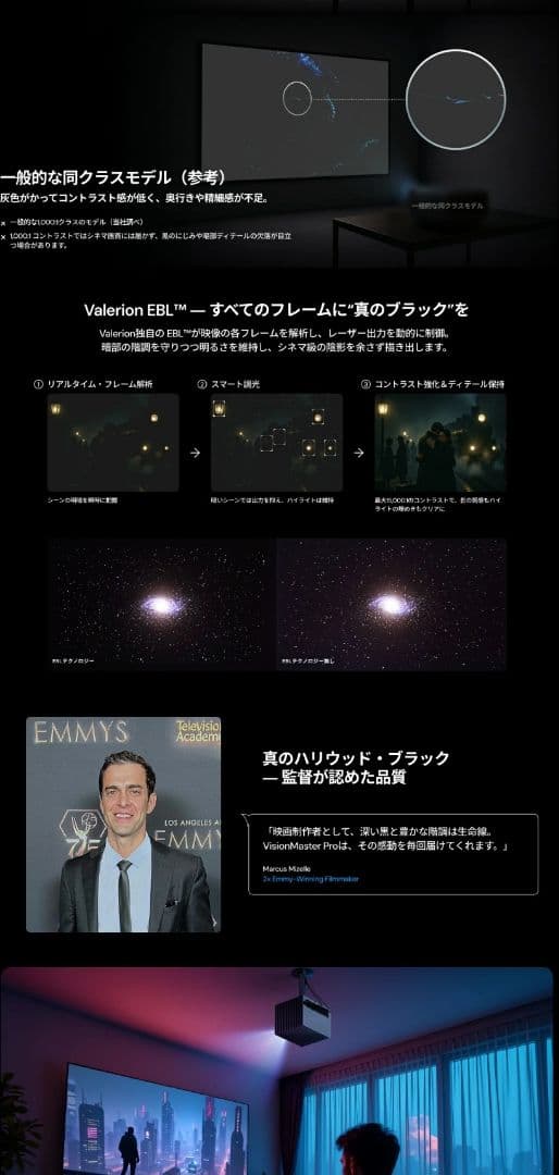 valerion VisionMaster Pro プロジェクター本体