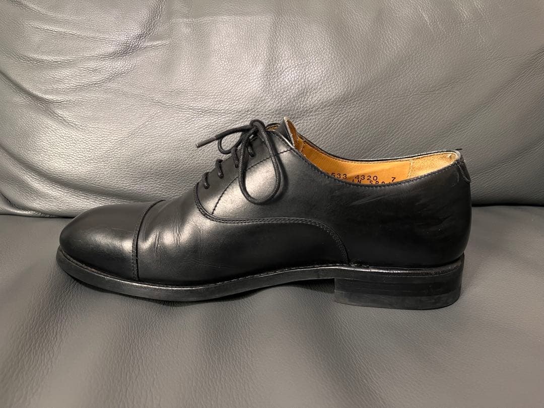 Berwick 4320ブラックレザーシューズ　（サイズ7）　別注