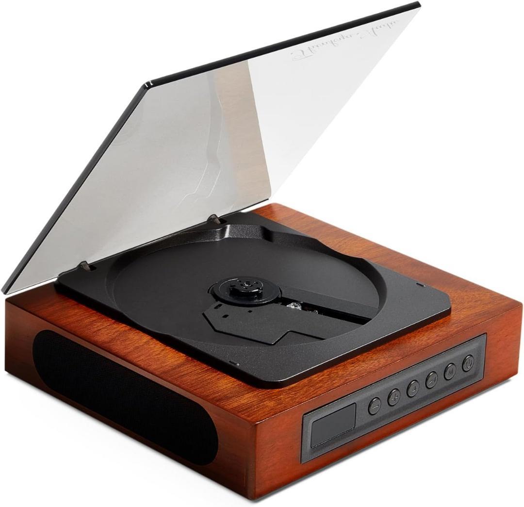 【R1833-65-126】木製CDプレーヤー Bluetooth5.1搭載