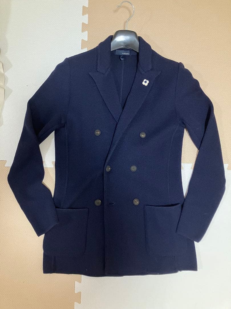 専用です　ウールミラノリブダブルブレスト ニットジャケット LEON 干場