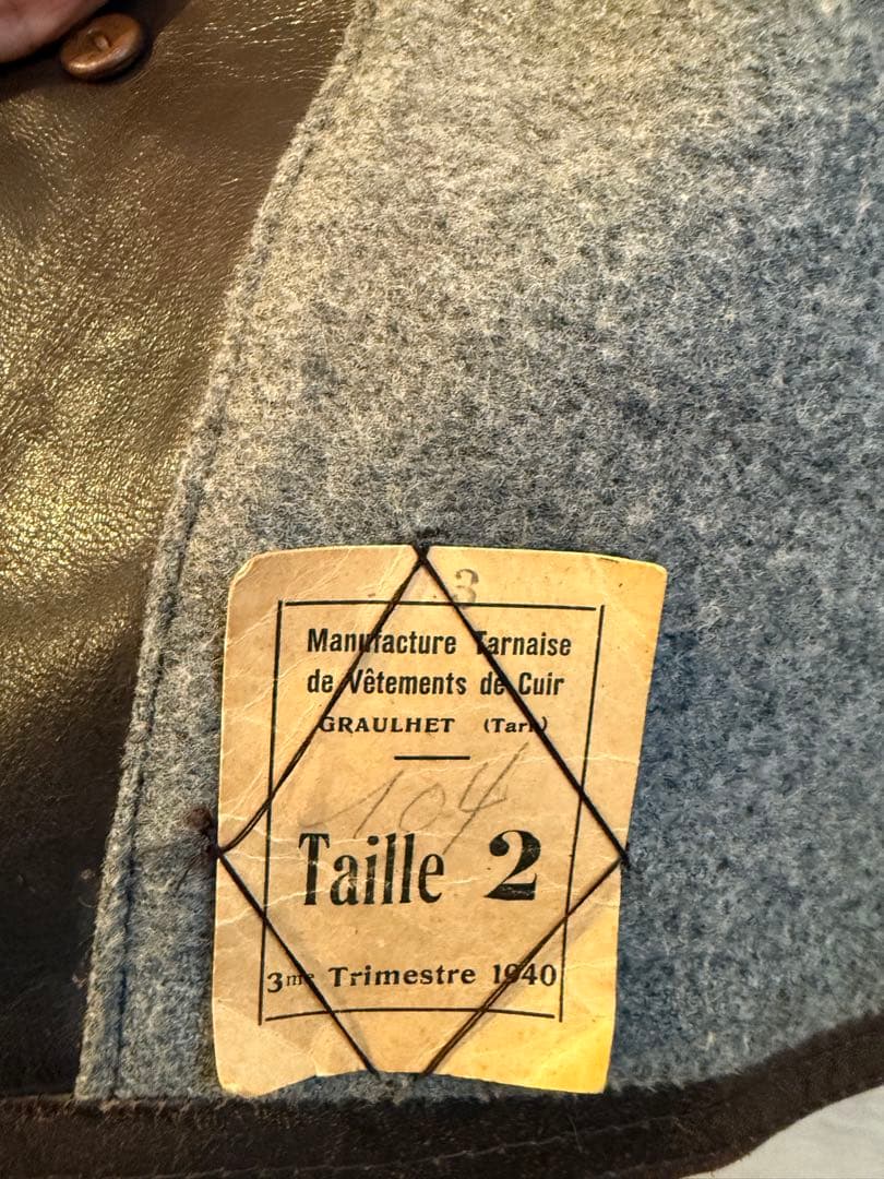 ジャーキンベスト Taille 2 40‘s