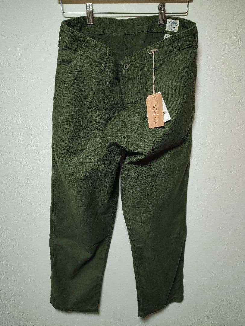 新品同様 オアスロウ US ARMY ファティーグパンツ ベイカーパンツ L