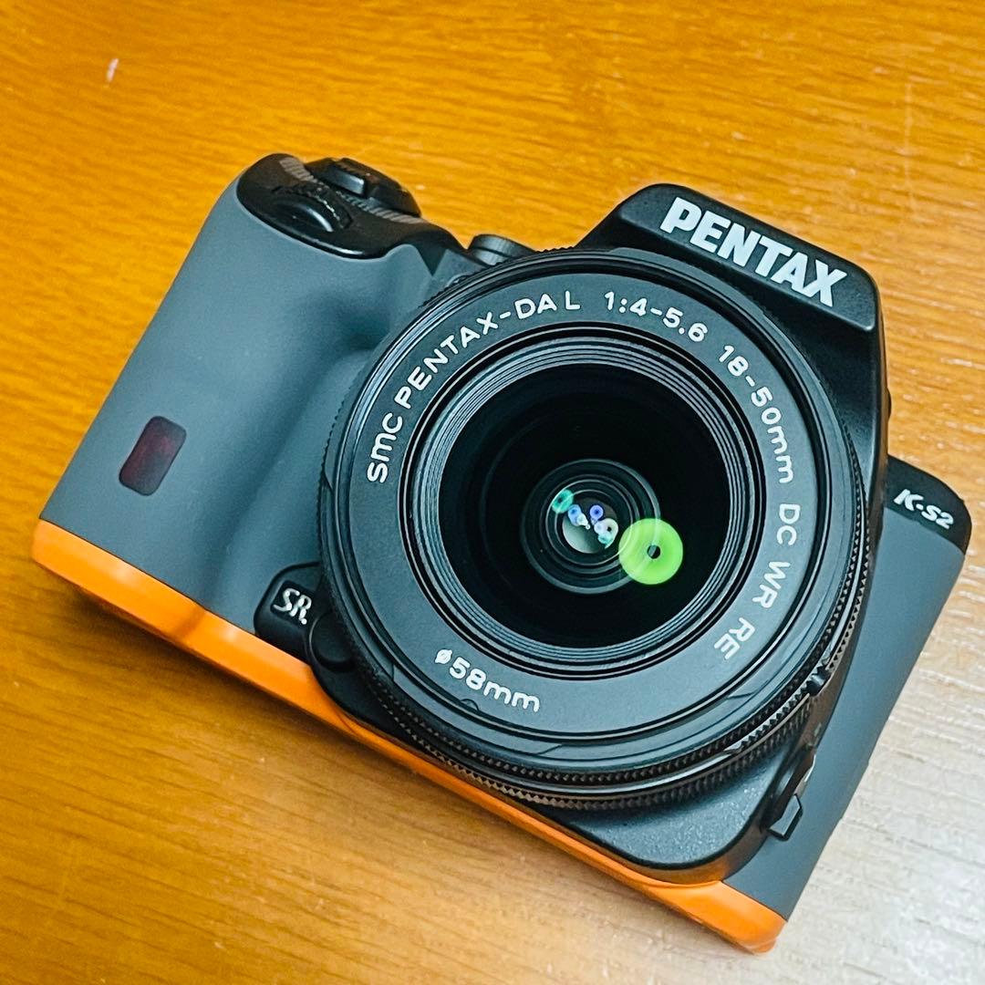 ペンタックス PENTAX K-S2 ダブルズームレンズキット ブラックオレンジ