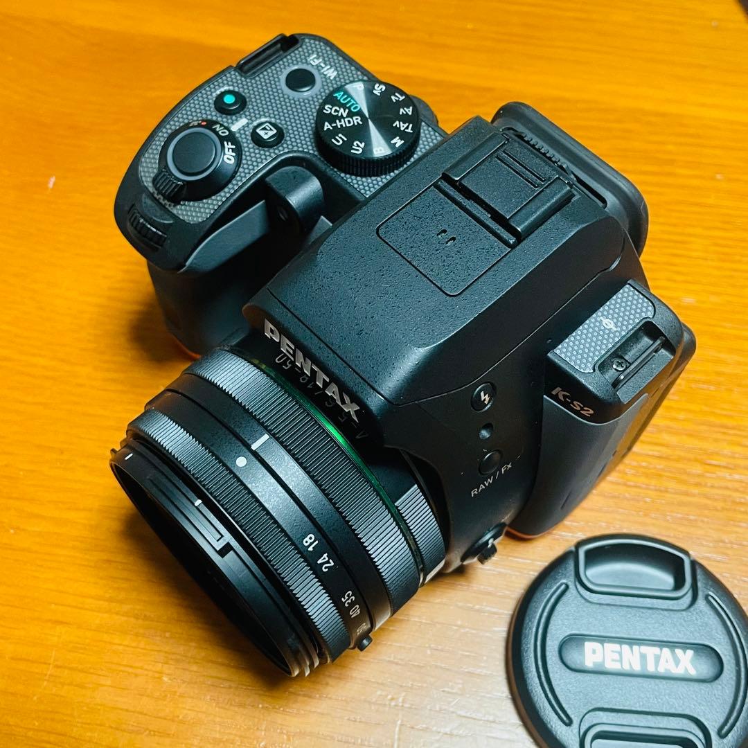 ペンタックス PENTAX K-S2 ダブルズームレンズキット ブラックオレンジ