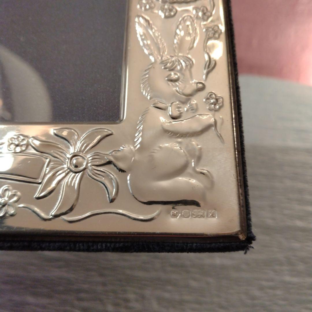 めめ　イギリス製　純銀　ベビーフォトフレーム