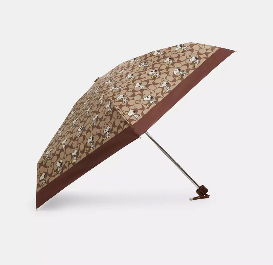 【新品】コーチcoachスヌーピーコラボ　傘　UVカット　2025モデル　最新