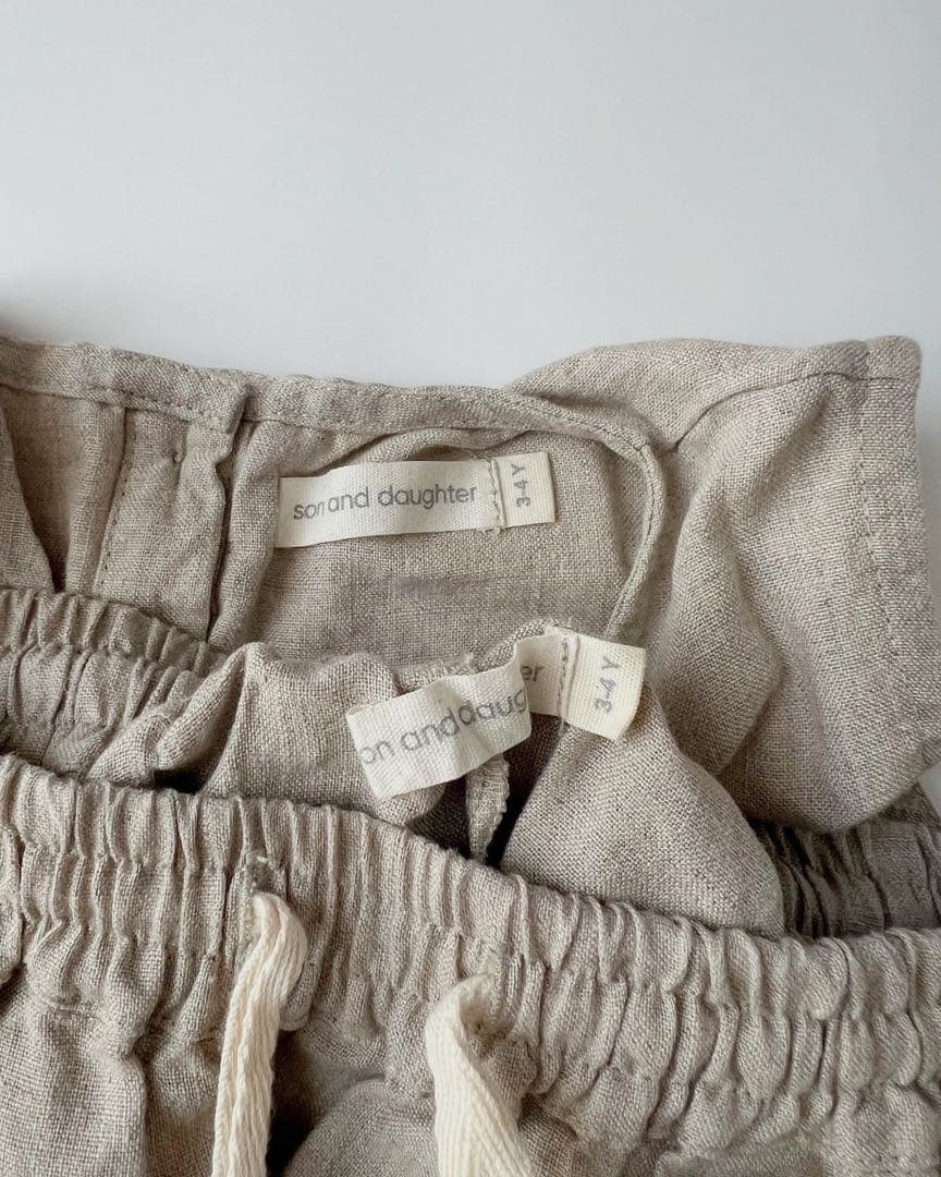 その他 son and daughter Koa Linen Sets 3-4y