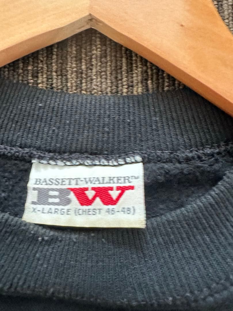 80sビンテージUSA製　ジョニーウィンタースエット　バンドスエット　XL 黒