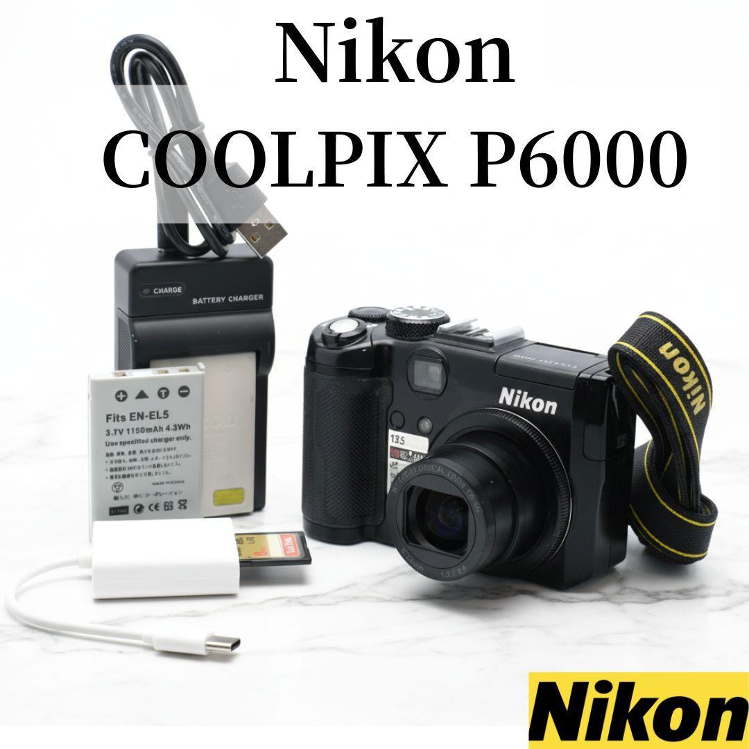 【動作確認済】Nikon ニコン COOLPIX P6000 デジカメ CCD