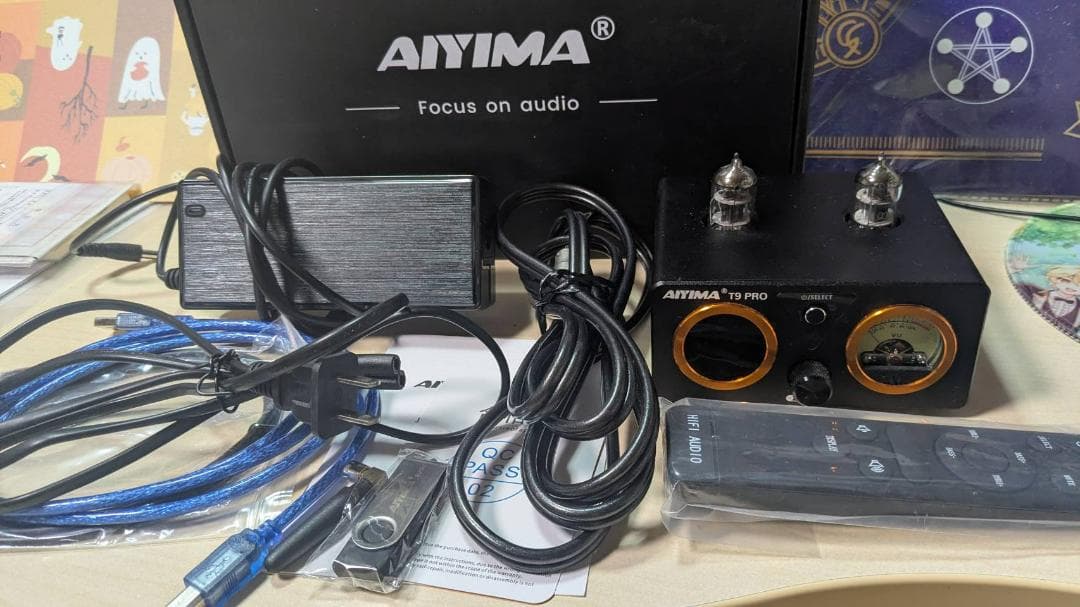 AIYIMA T9 PRO ハイブリッド真空管＆オーディオテクニカ製ケーブル