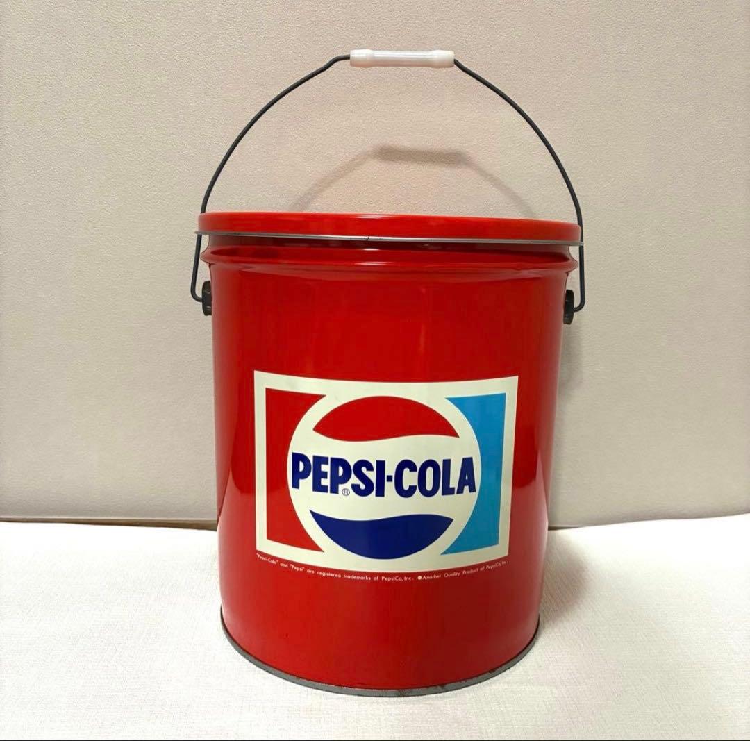 【ダイキさま専用】　ペプシ　バケツ　ペール缶　ブリキ　ビンテージ　レトロ　年代物