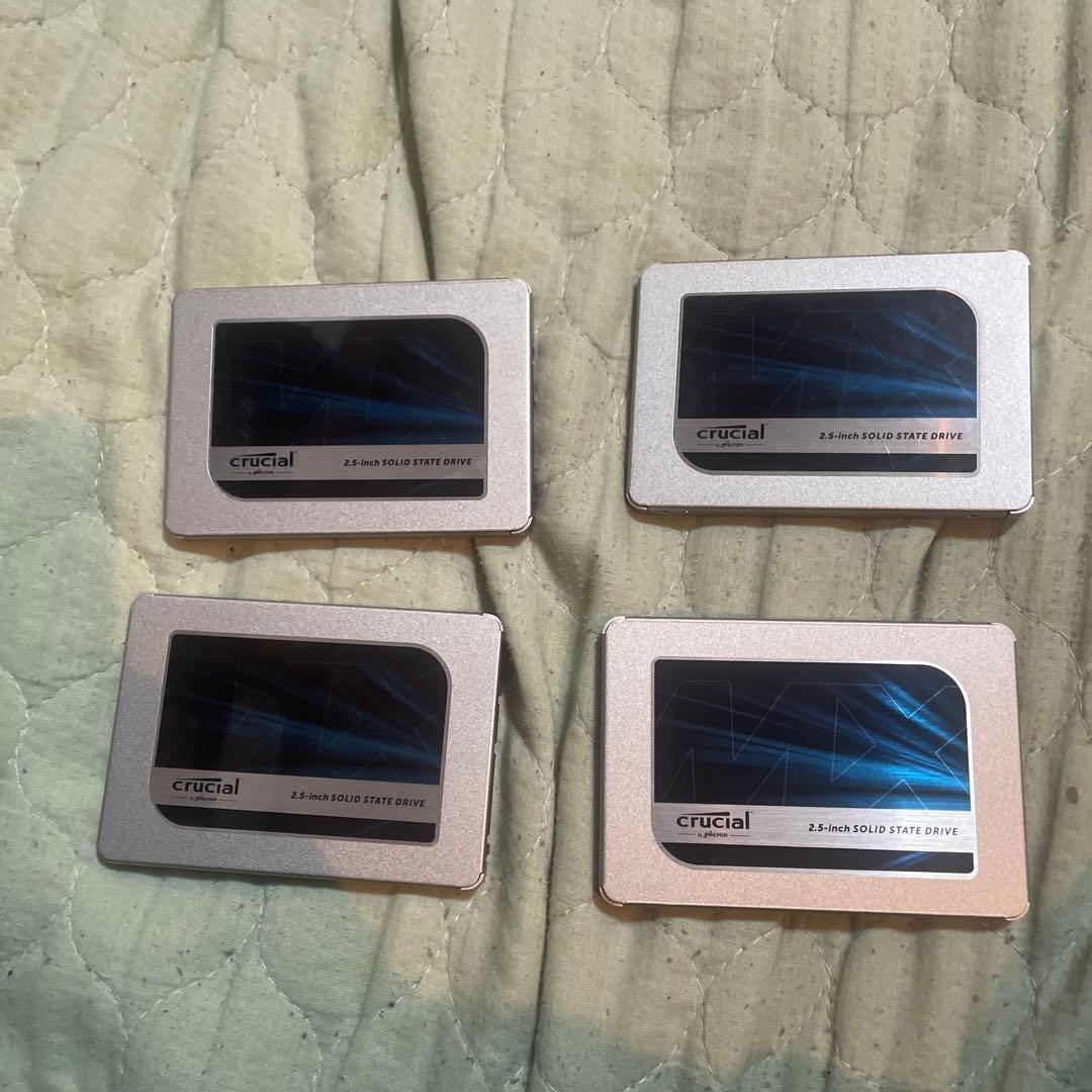 crucial 500GB SATA SSD 4枚セット
