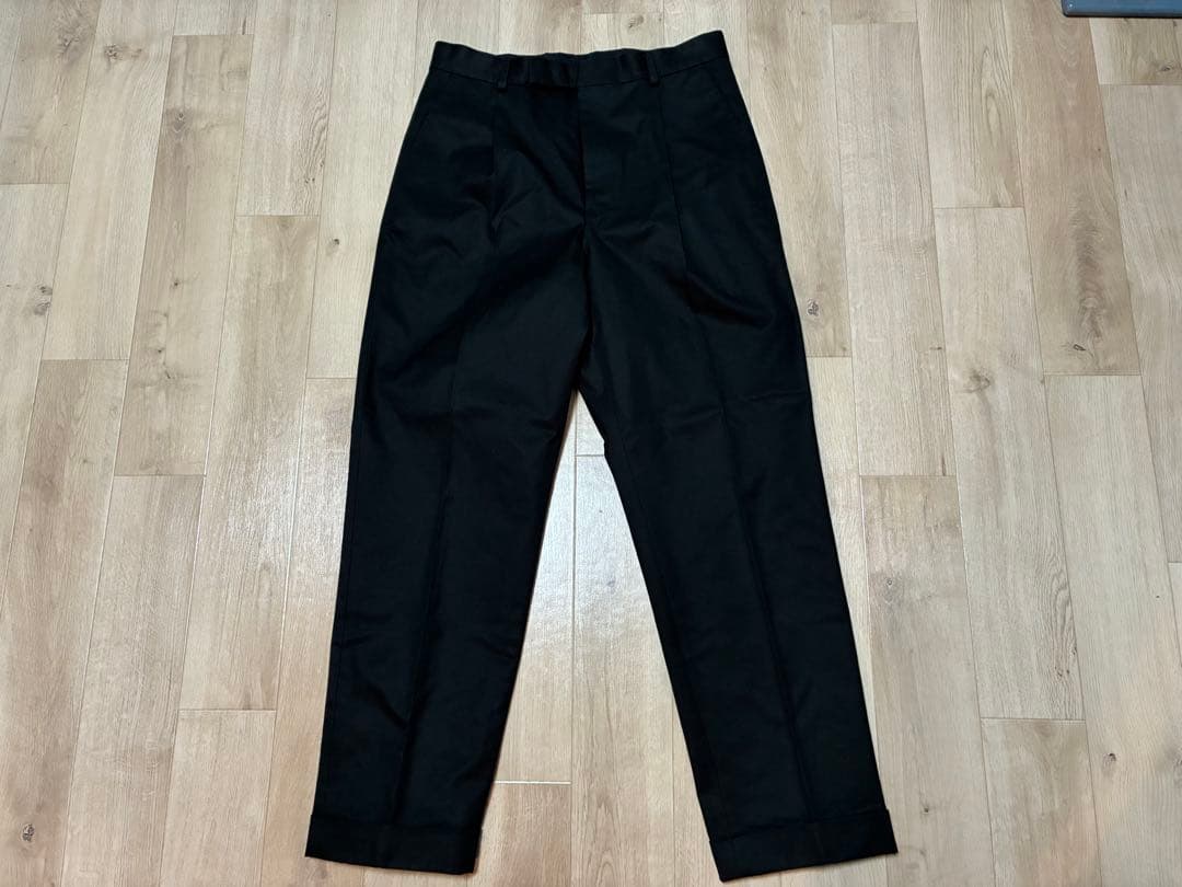 【美品】WACKO MARIA ワコマリア タックパンツ 黒 M スラックス