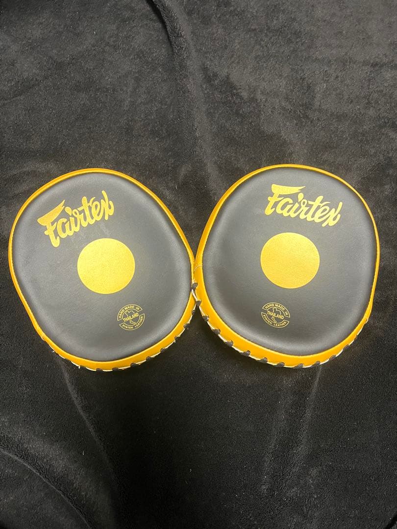 Fairtex パンチングミット 黒/黄