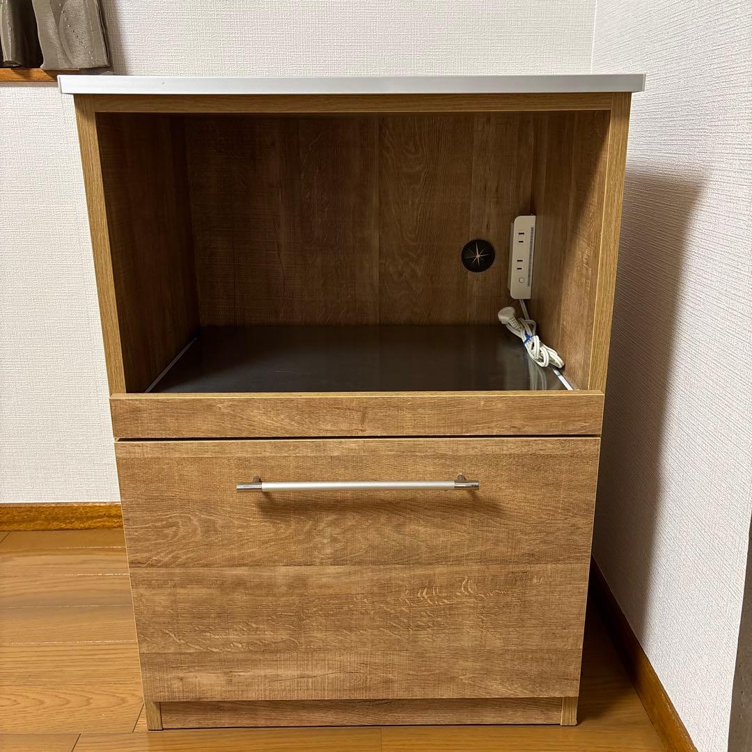 ユアーズ レンジ台 ウッド調 美品 キッチン収納 ！訳あり
