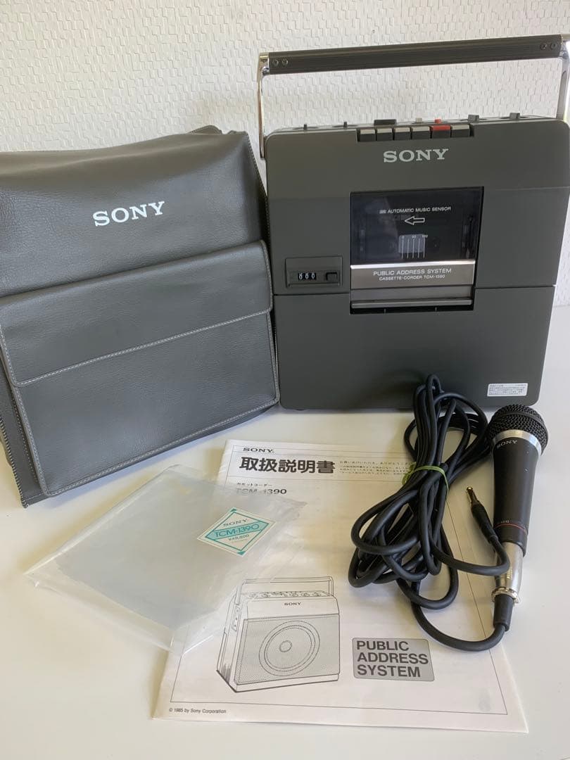 美品 SONY カセットレコーダー TCM-1390 録音 再生機 拡声機能