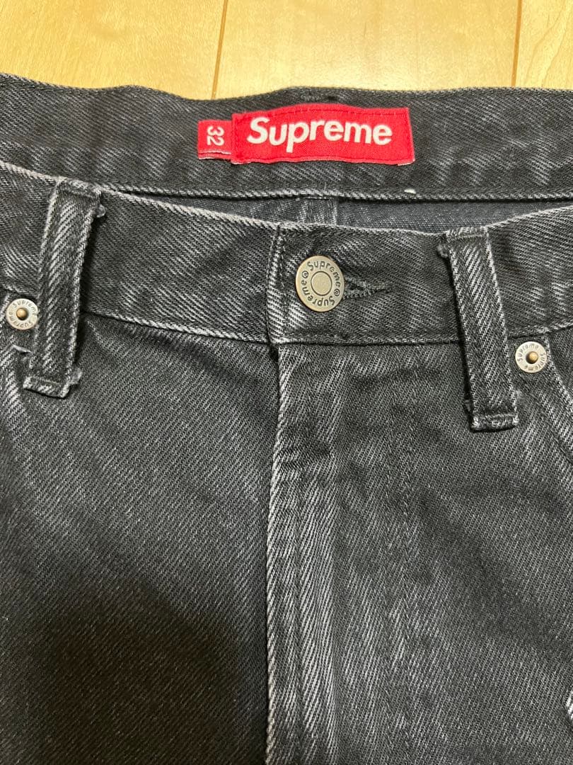 パンツ Supreme script baggy denim shorts 24ss