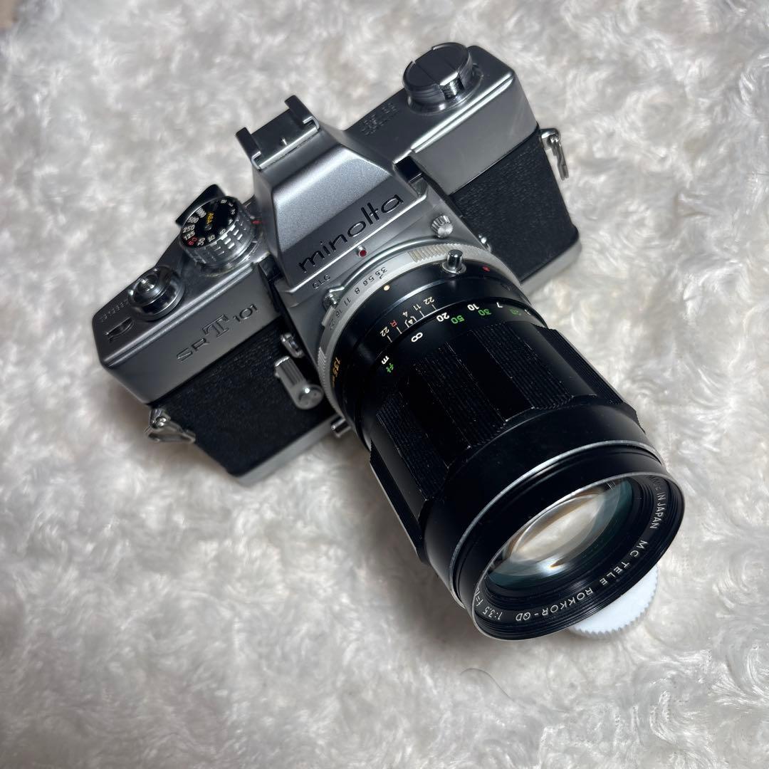MINOLTA SRT101 ROKKOR-QD135mm F3.5セット