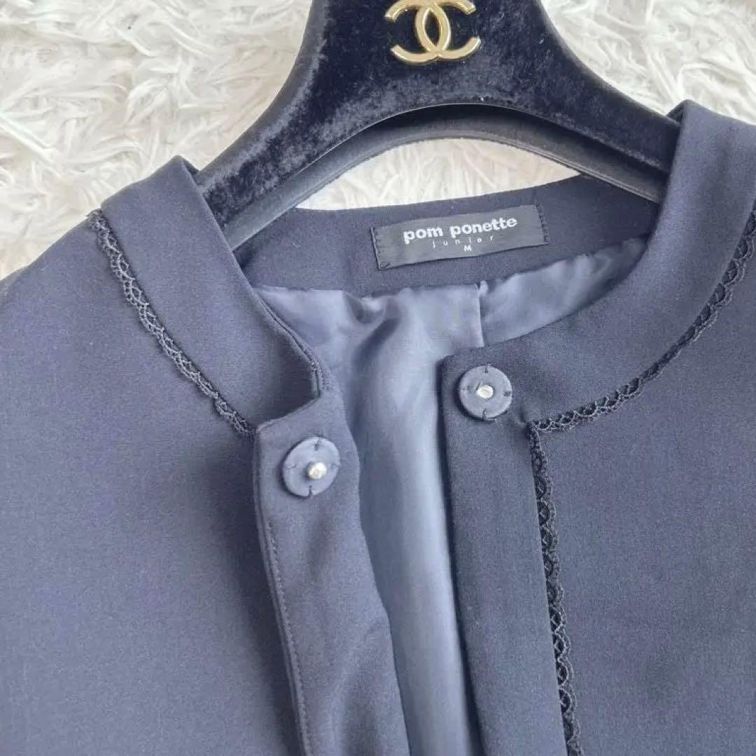 美品✨3点☆ポンポネット 受験卒服 フォーマル ワンピーススーツ　M/150