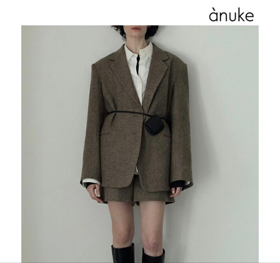 ànuke Herringbone Wool Jacket