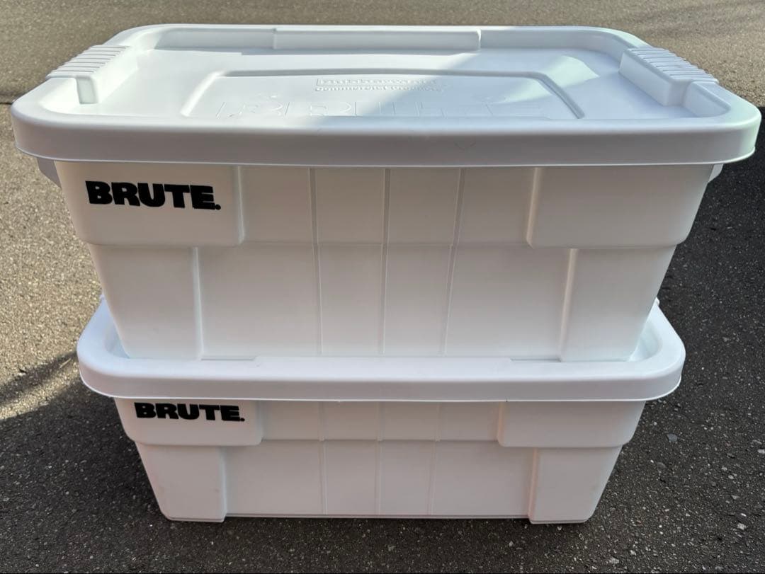 BRUTE ブルート トートボックス 53L ホワイト 2個セット