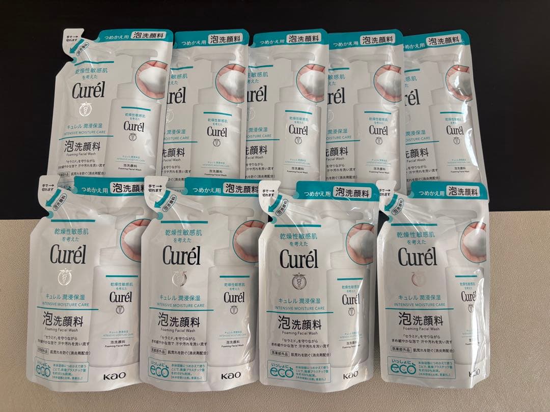 Curél 泡洗顔料 詰め替え130ml 9個セット