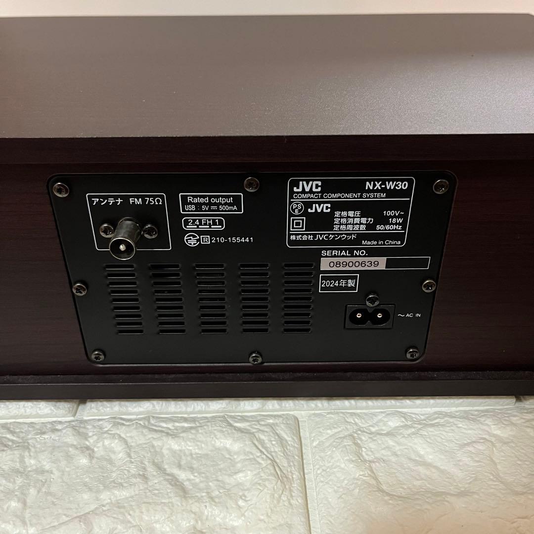【極美品】　JVC ミニコンポ デジタルディスプレイ 2024年製