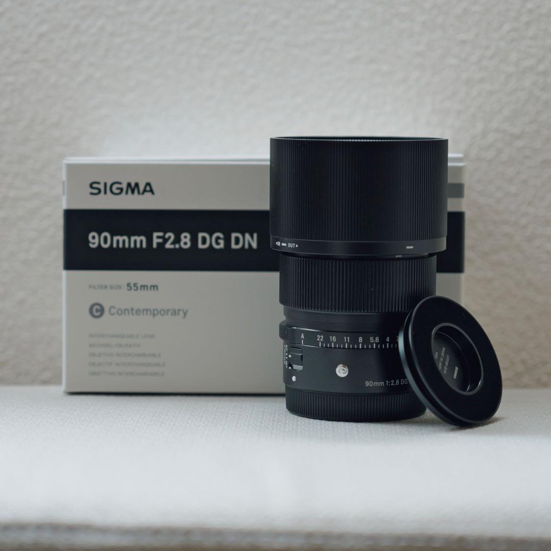 SIGMA 90mm F2.8 DG DN Eマウント プロテクター付き