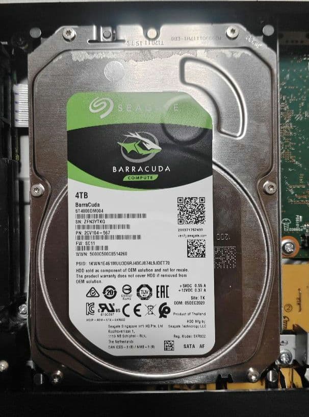 y*n様 Panasonic DIGA DMR-2W202 4TB HDD交換済