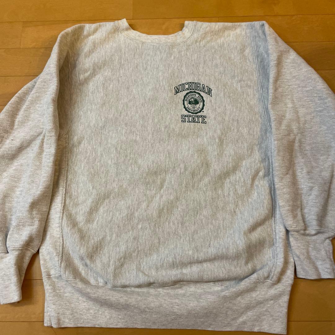 秋*様 美品 両面プリント ミシガン チャンピオン リバースウィーブ スウェット