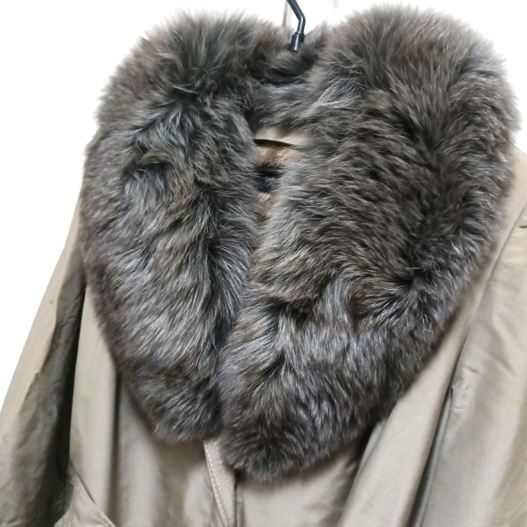 palody リアルファーライナー付き シルク×毛皮 2way コート М