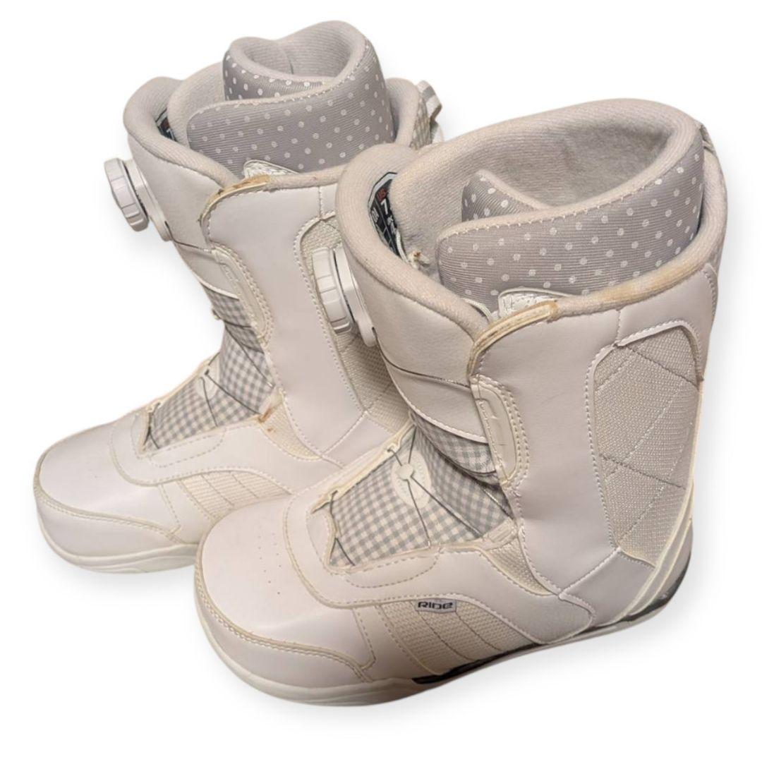 美品　RIDE 24cm レディース スノーボードブーツ BOA 白