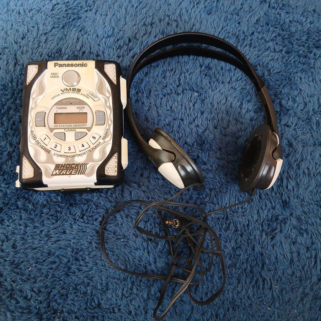 [動作未確認]パナソニック　ショックウェーブ　カセットプレーヤーRQ-SW70