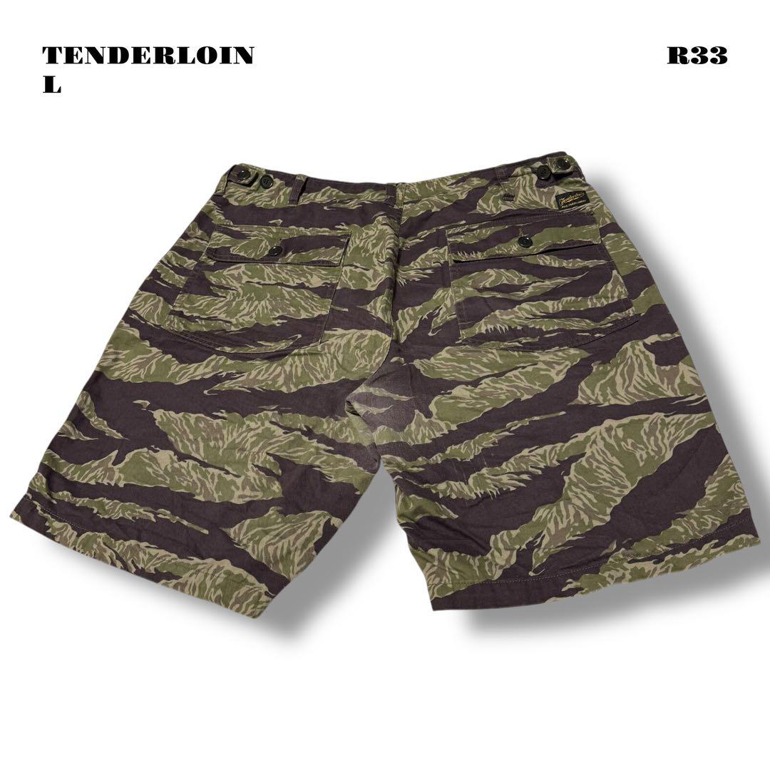 ★限定出品★ TENDERLOIN バンブーショーツ カモフラ CAMO迷彩緑L