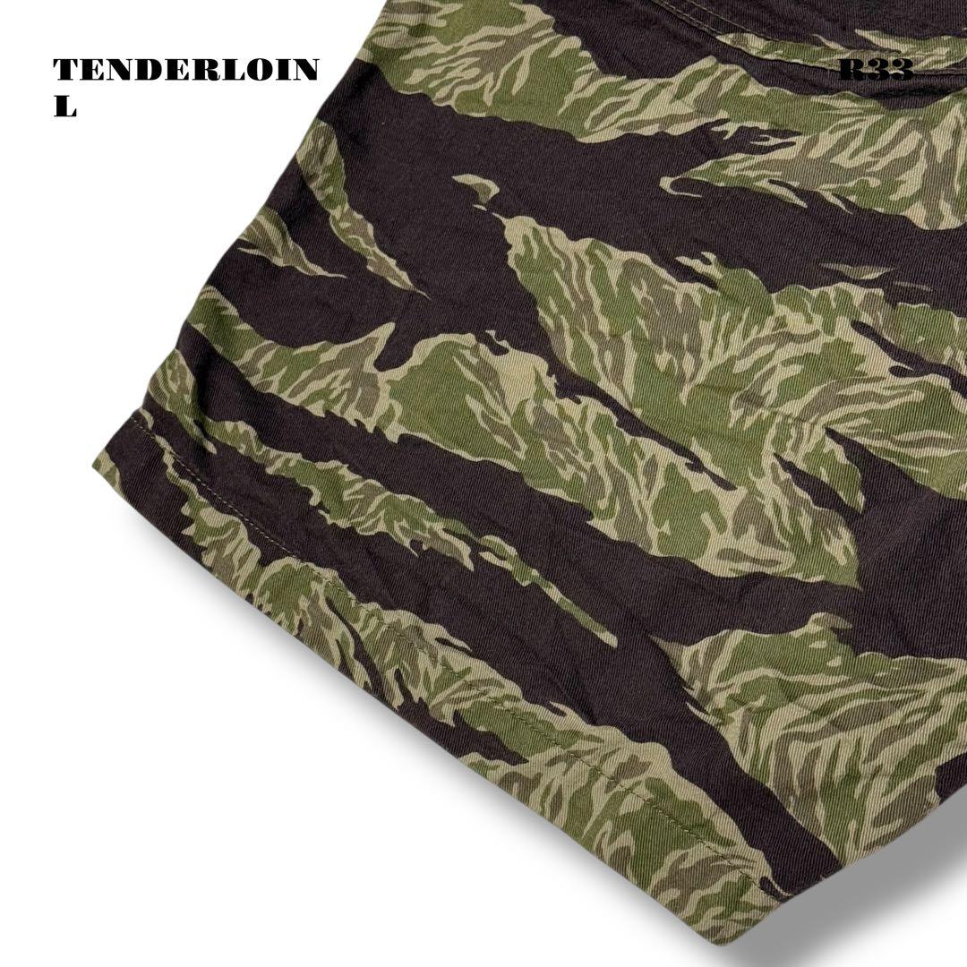 ★限定出品★ TENDERLOIN バンブーショーツ カモフラ CAMO迷彩緑L
