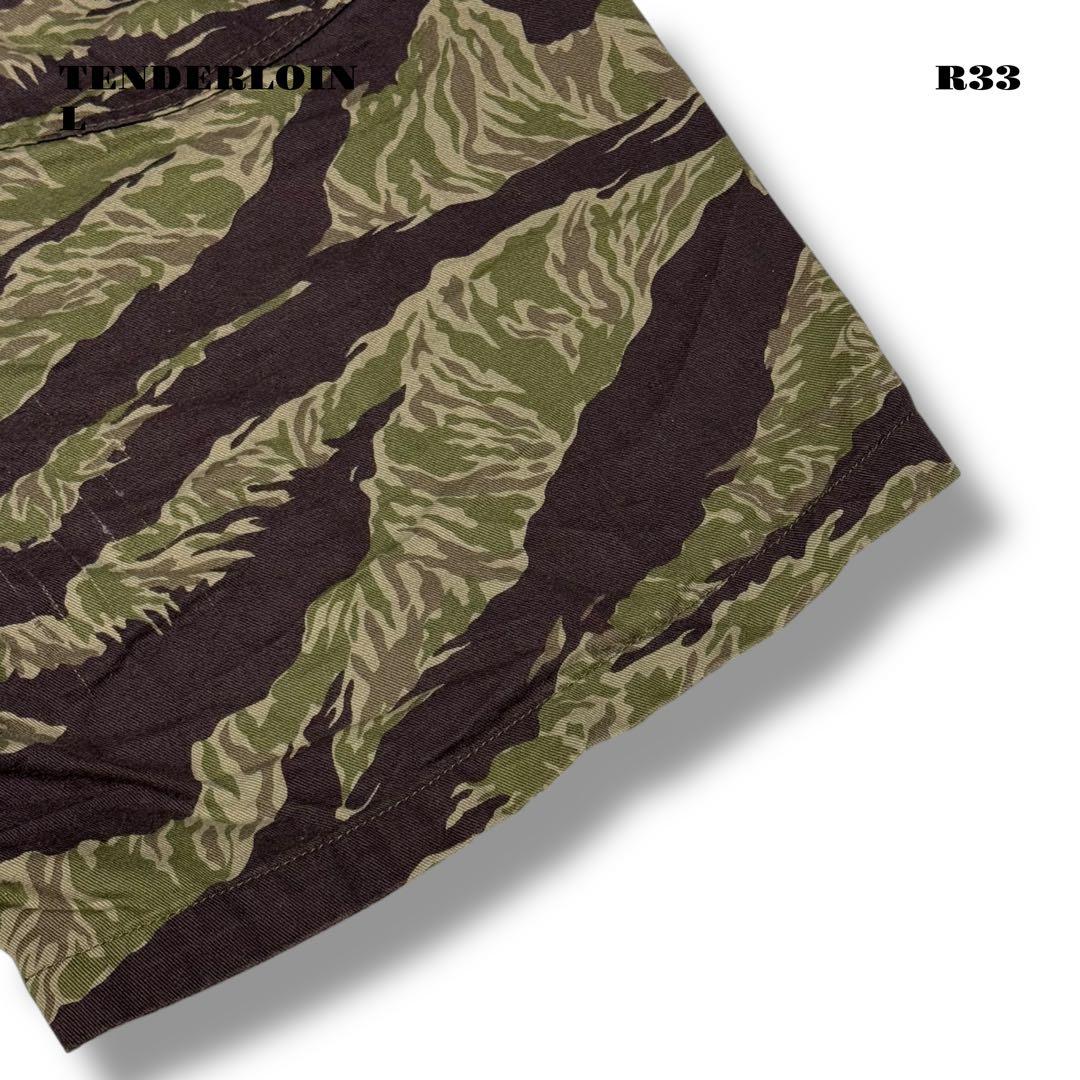 ★限定出品★ TENDERLOIN バンブーショーツ カモフラ CAMO迷彩緑L