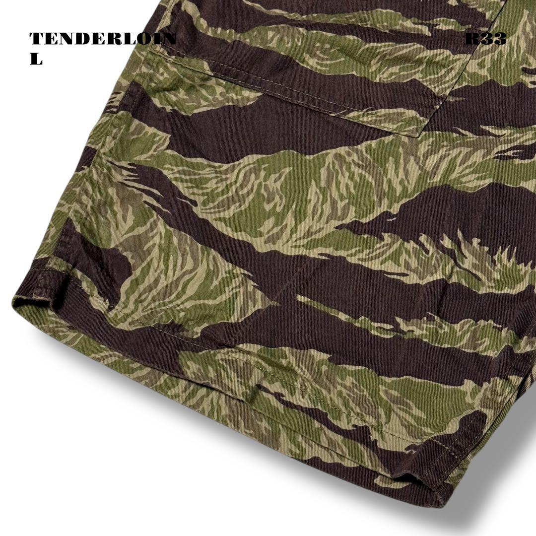 ★限定出品★ TENDERLOIN バンブーショーツ カモフラ CAMO迷彩緑L