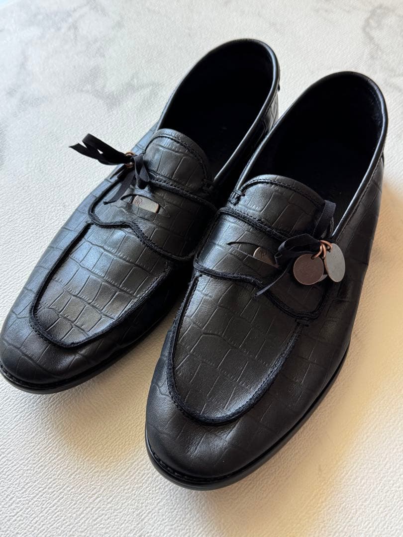 SUICOKE BY MIDORIKAWA COINLOAFERS 黒 US10