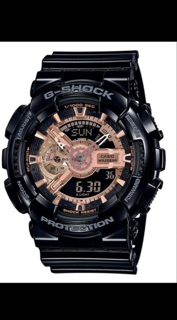 G-SHOCK GA-110 ブラック/ローズゴールド