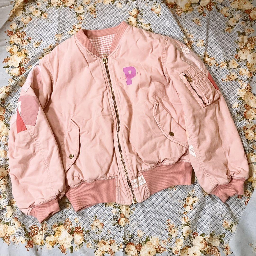 PINK HOUSE ブルゾン　パッチワーク　ジャケット ピンク