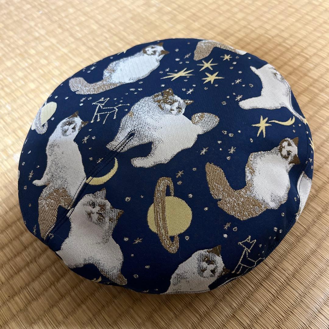 カシラ　レディース　ベレー帽　帽子　猫　星　土星　惑星　宇宙