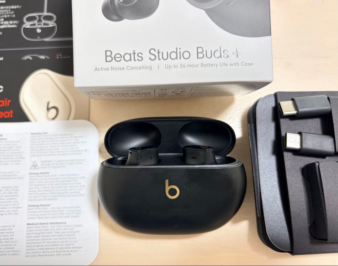 【美品・付属品完備 】Beats Studio Buds+ Black/Gold
