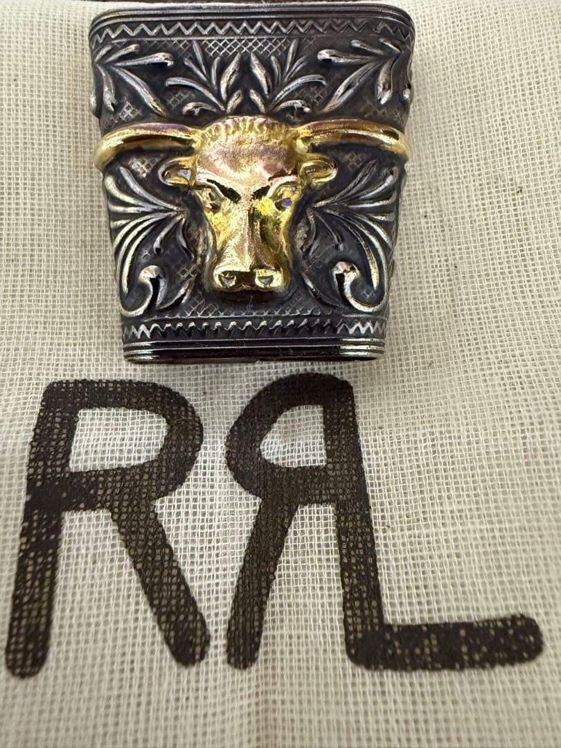 い*ー様 絶版品 RRL ブラス バンダナスライダー　 ☆ ロングホーン➕RRL