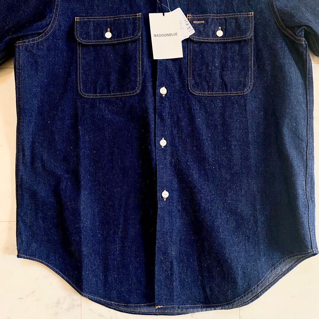 【タグ付き＊未使用品】マディソンブルー　ハンプトンデニムシャツ　サイズ01