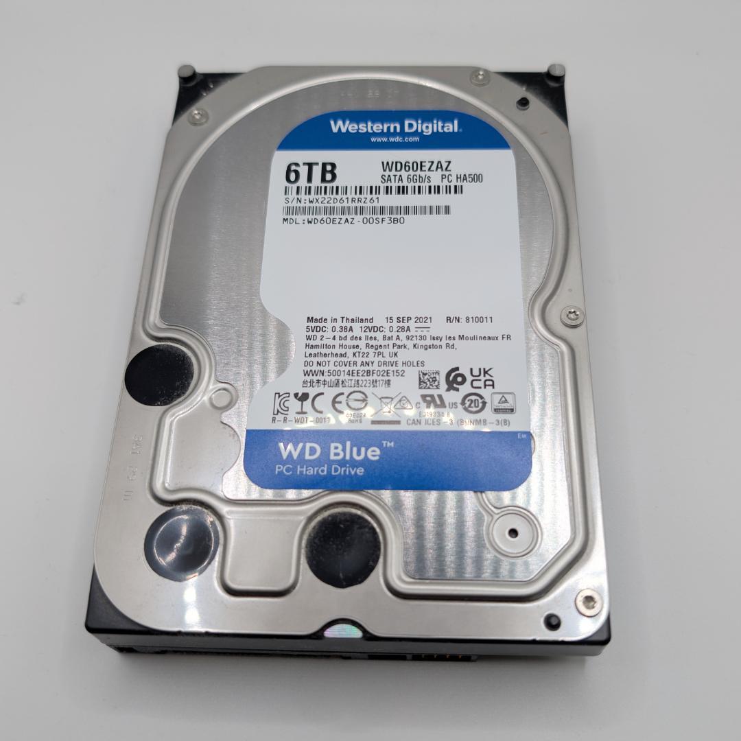 ウエスタンデジタル WD60EZAZ 6TB 内蔵型ハードディスクドライブ