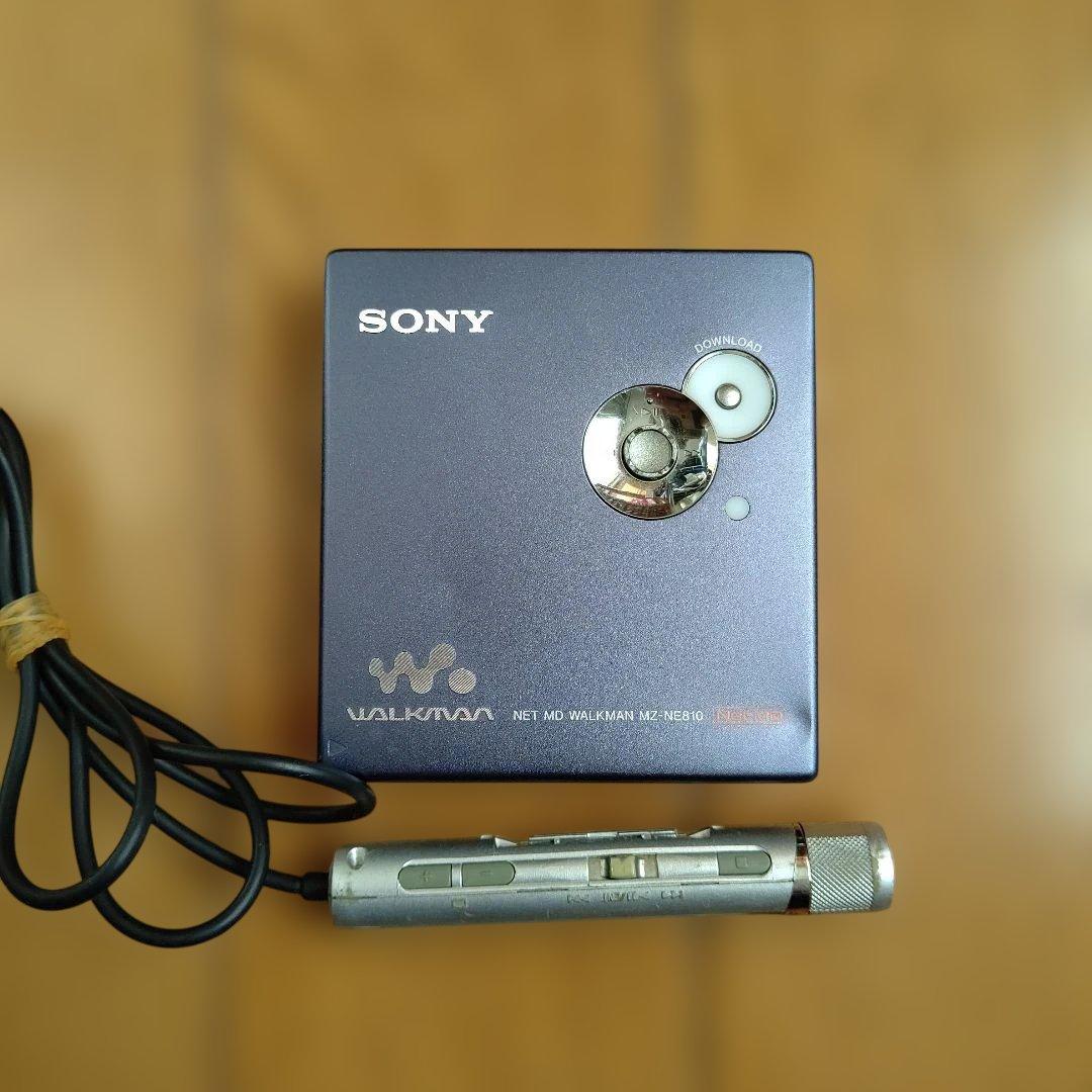 ポータブルプレーヤー SONY NETMD WALKMAN MZ-NE810