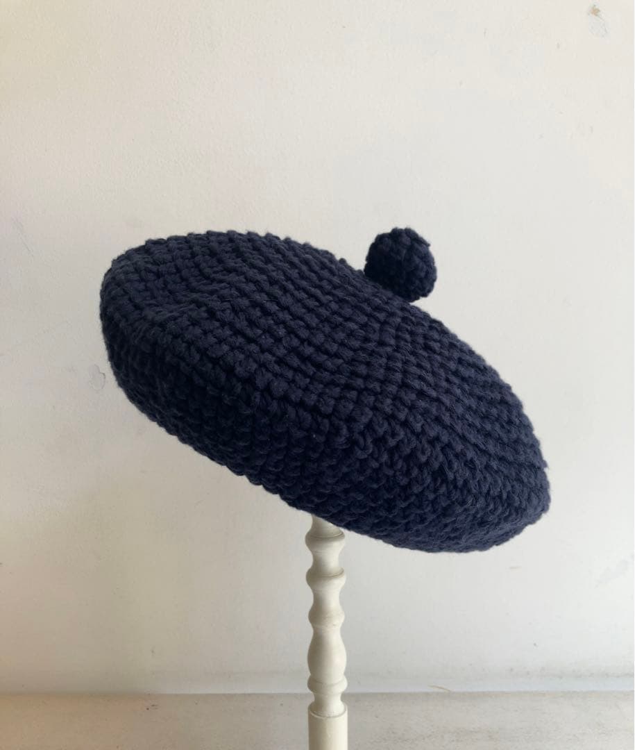 新品未使用　humoresque / ベレー帽子　ネイビー