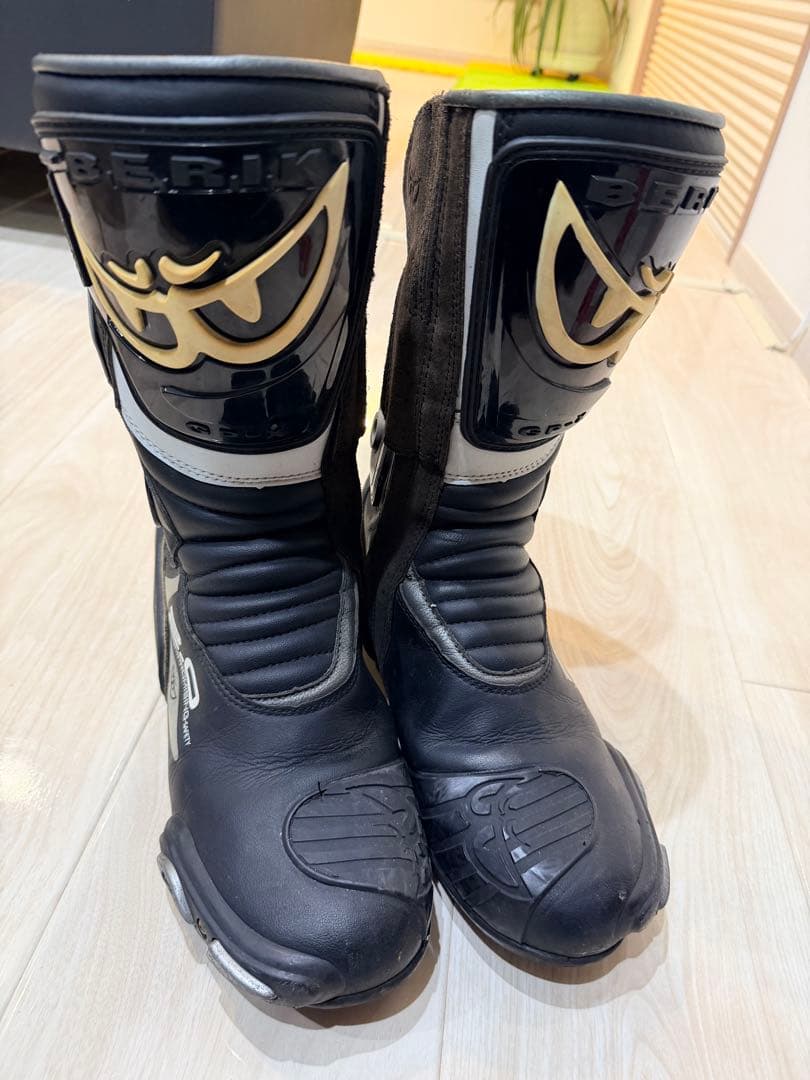 BERIK バイクブーツ2.0 黒/白/グレー